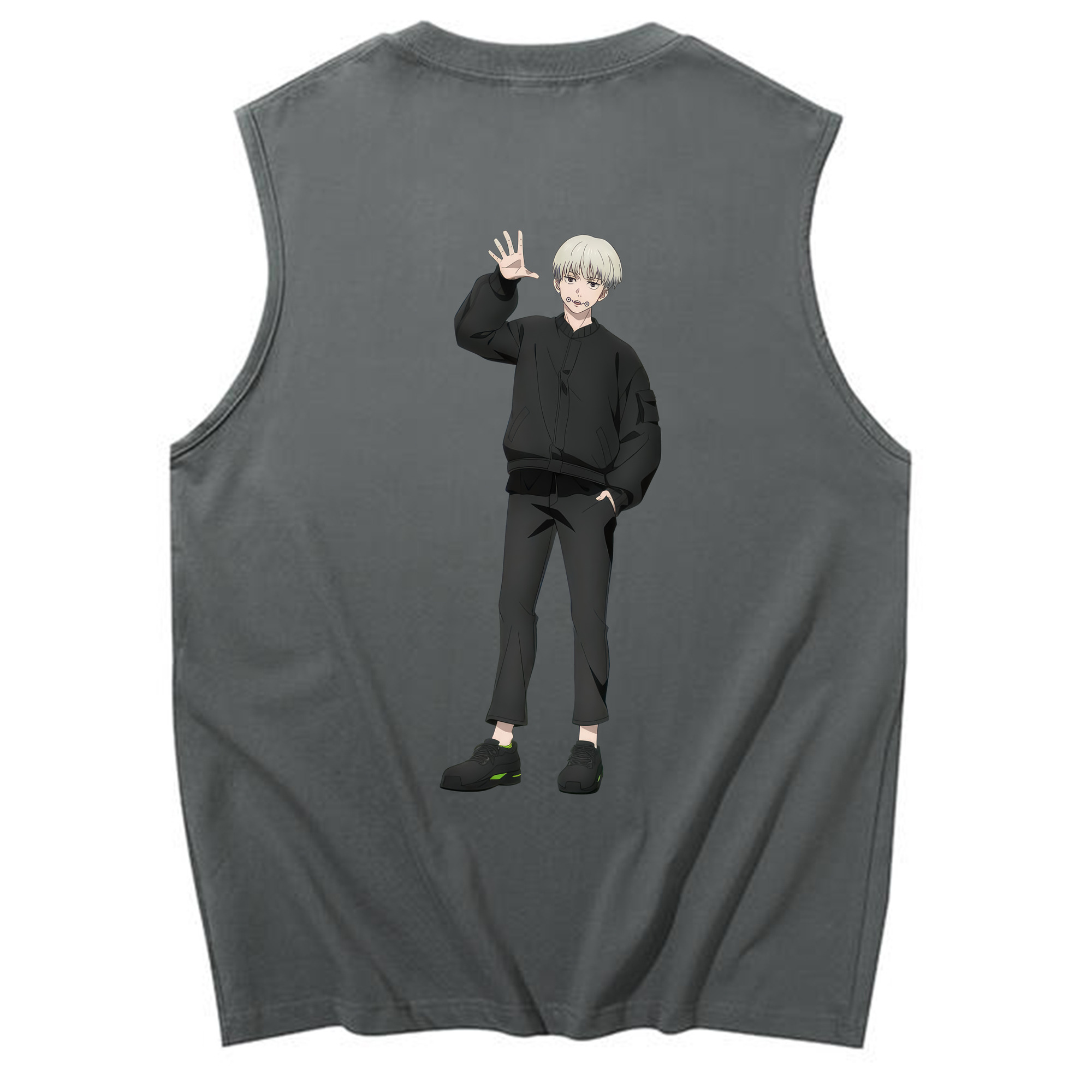 （画像用） 呪術廻戦 Jujutsu Kaisen コットン100％タンクトップ（背面プリント）